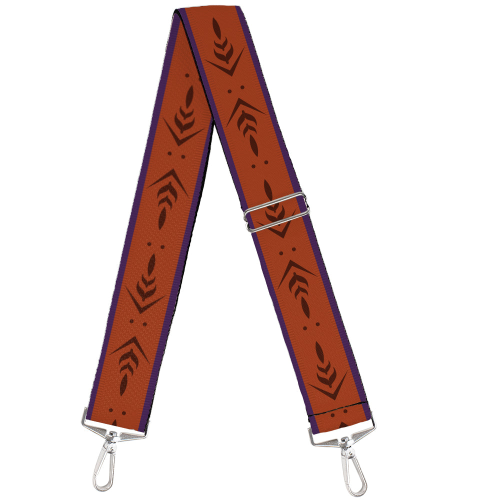 Purse Strap - Frozen II Anna Bounding2 Purples Browns