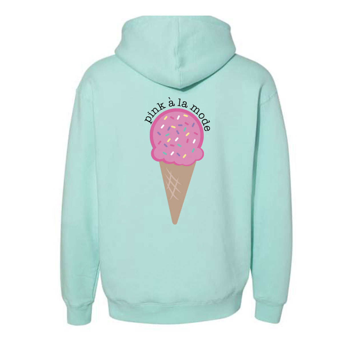 Pink a la Mode Hoodie - Mint