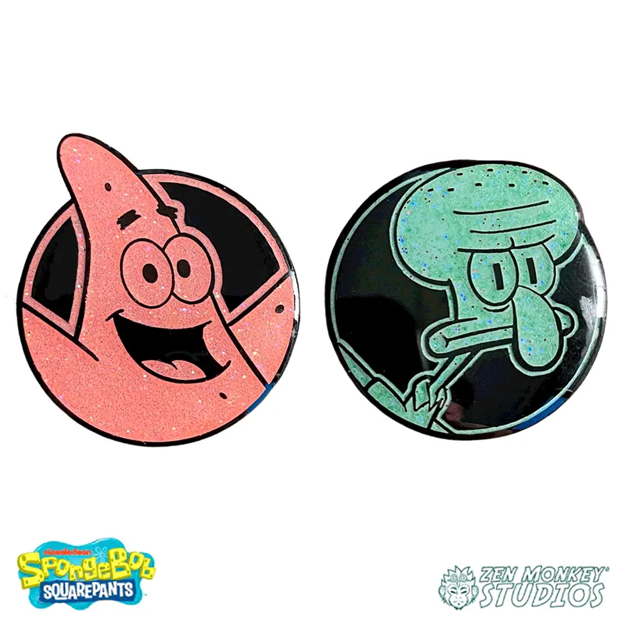 Patrick and Squidward - Spongebob Squarepants Pin Set