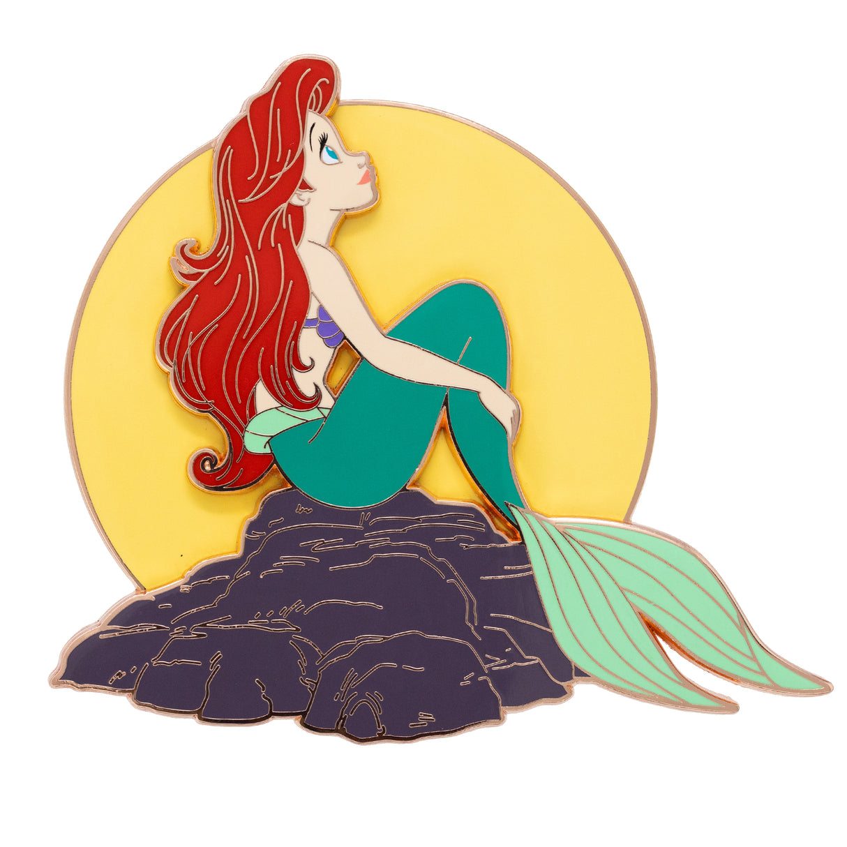 Disney The Little Mermaid Moon Light Mermaid, Ariel 3" Collectible Pin on Pin Special Edition 500 - NEW RELEASE