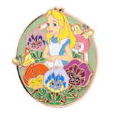 Disney Alice in Wonderland Flower Field 2.25" Collectible Pin on Pin Special Edition 300