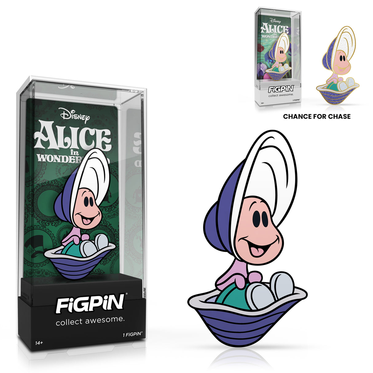 Disney Alice in Wonderland Baby Oyster Sitting 3" Collectible Pin Limited Edition 500 (Chance for chase)