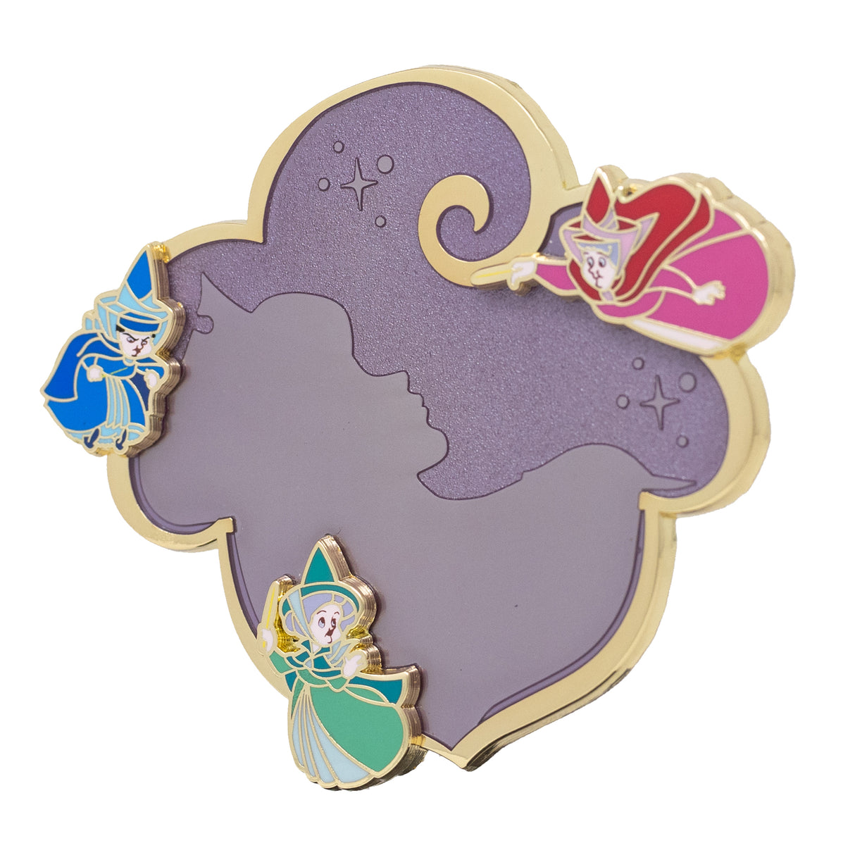 Disney Sleeping Beauty Enchanted Fairies 2.5" Collectible Pin on Pin Special Edition 300 - NEW RELEASE