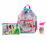 Disney Princess 3 Piece Youth Drawstring Backpack Set