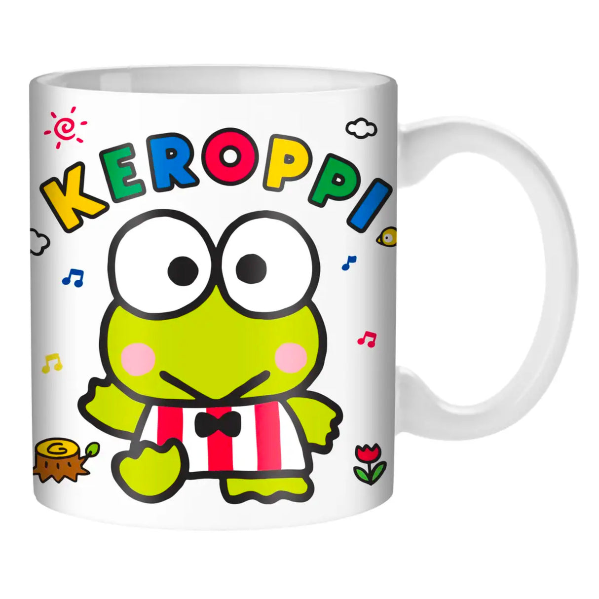 Sanrio Keroppi Sitting Hugging Pear 20oz Ceramic Mug