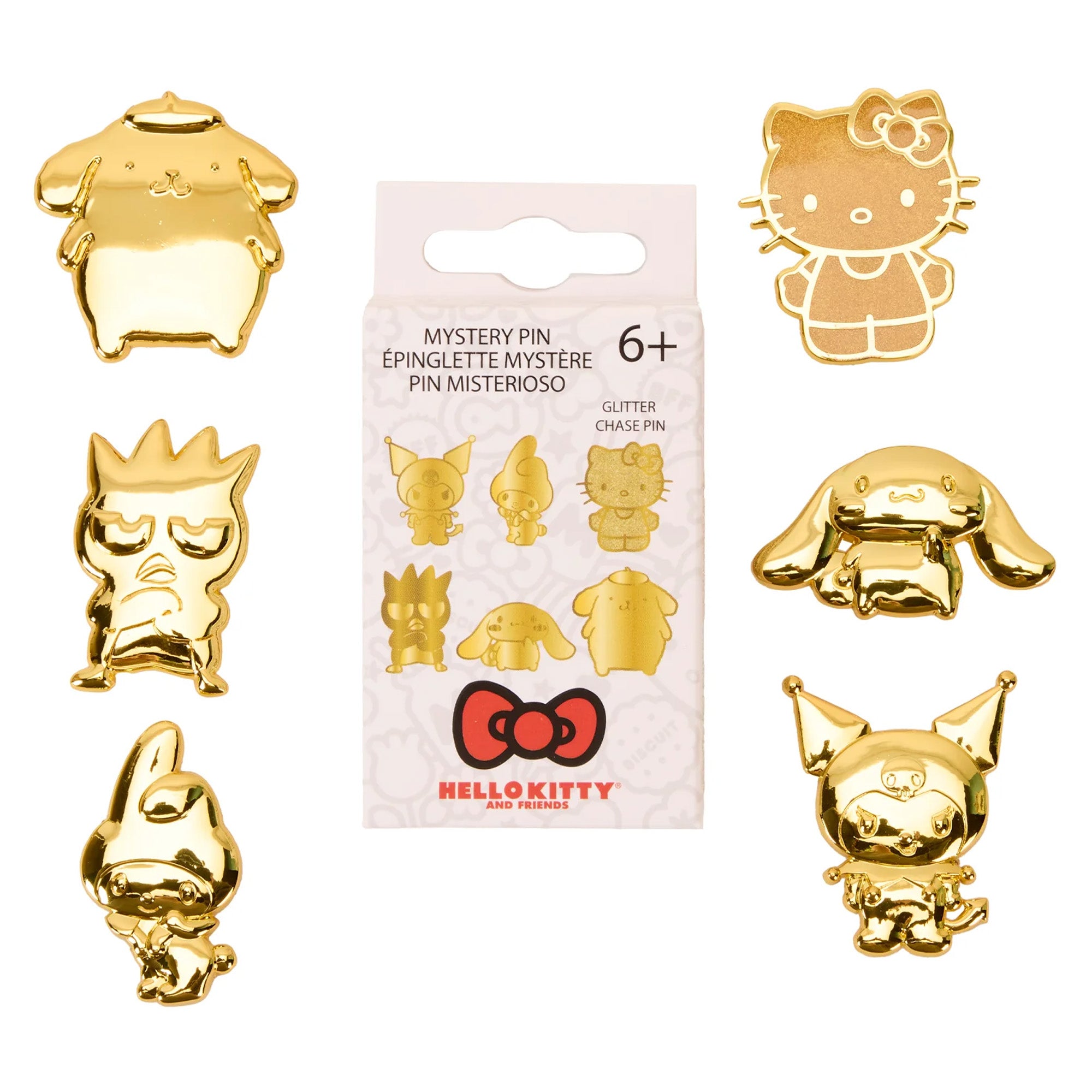 Loungefly Sanrio Gold Mystery Box Pin