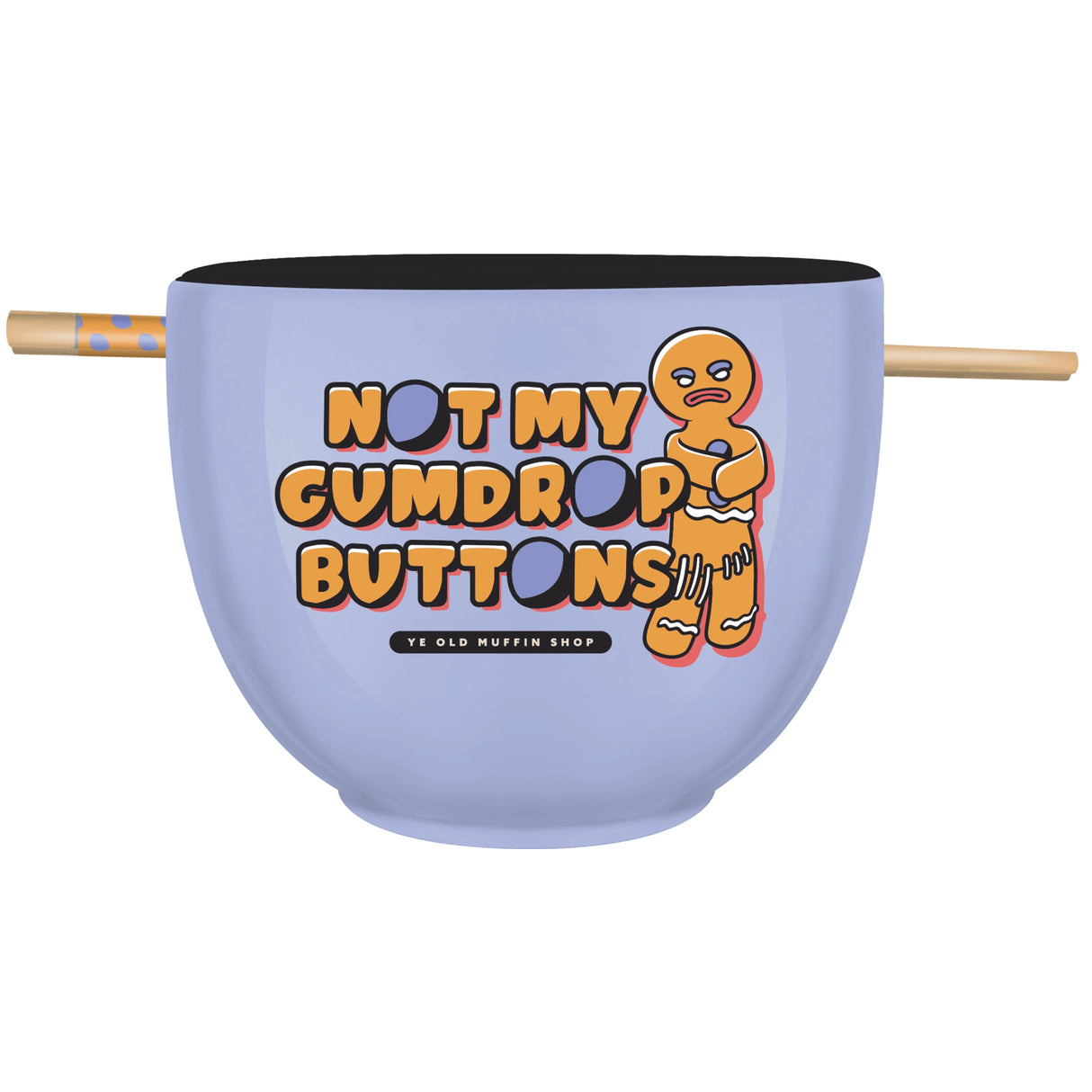 Shrek Gingy Boxed 20oz. Ceramic Ramen Bowl with Chopsticks