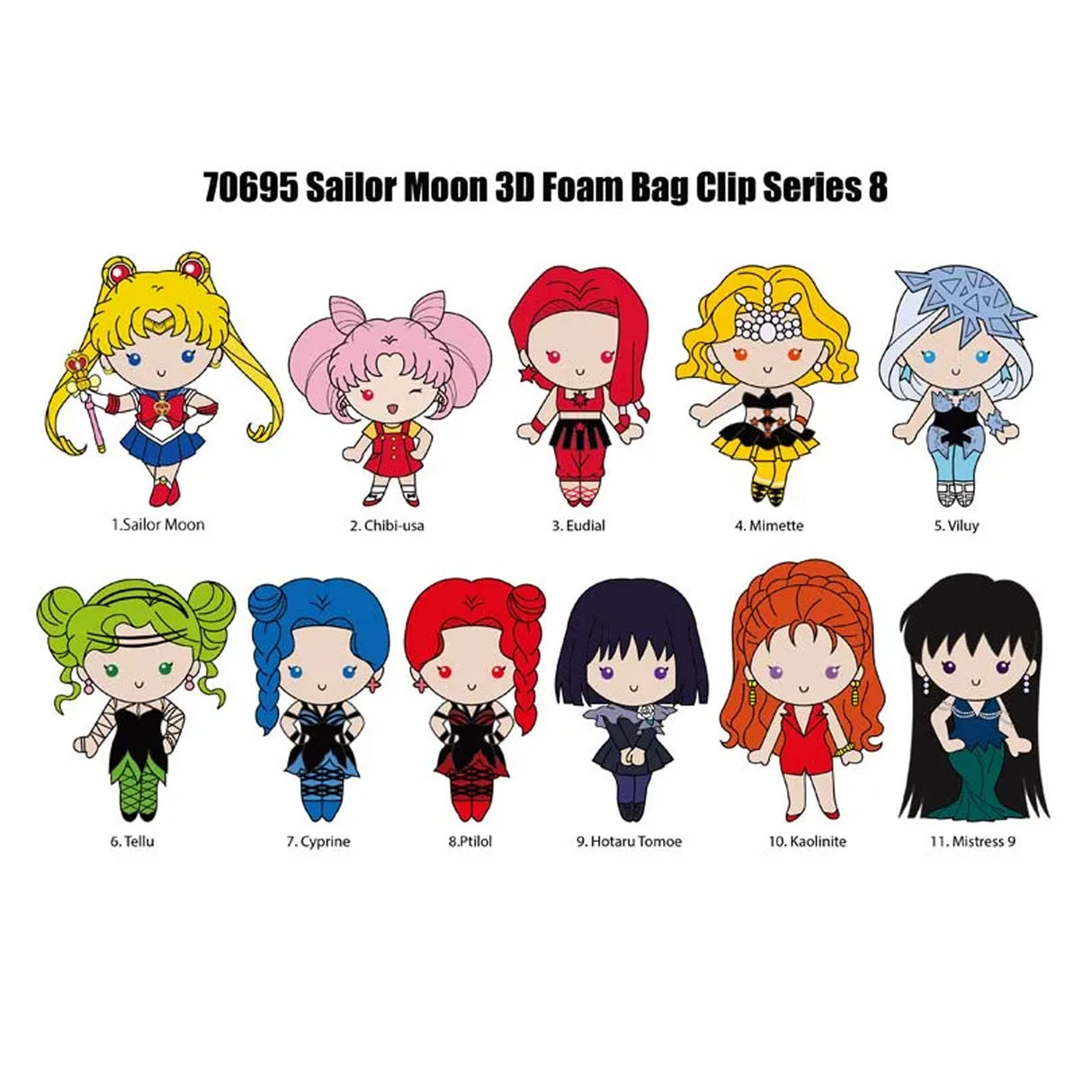 Sailor Moon Series 8 3D Bag Clip - Mystery Bag