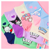 Sanrio Heart Kids Cotton Ankle Socks- Ultra Soft - Cinnamoroll