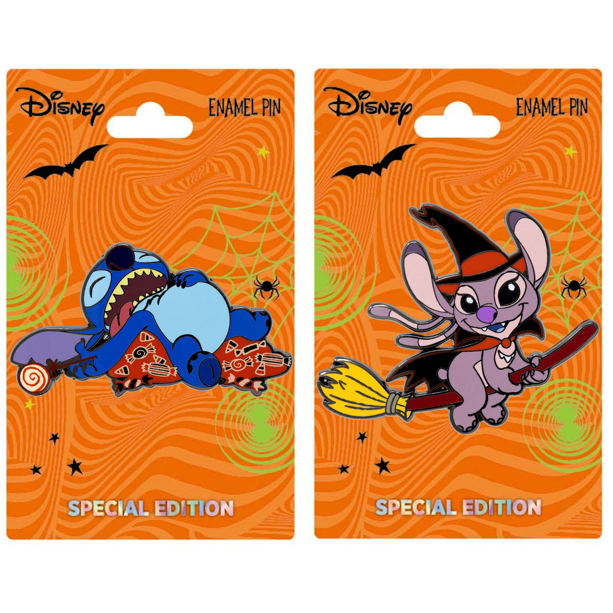 Disney Stitch and Angel Set 2.5" Collectible Pin Special Edition 300 -  NEW RELEASE