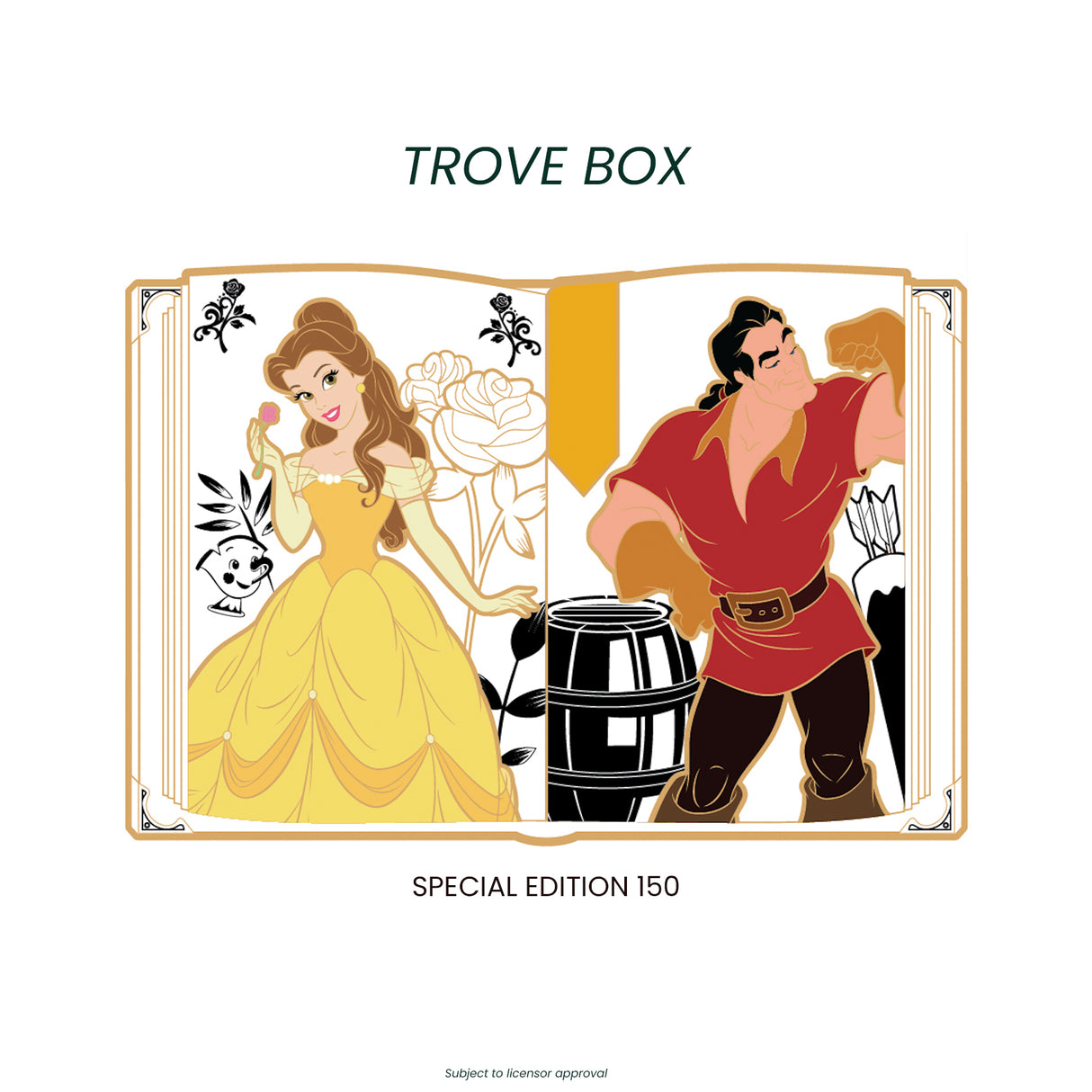 Disney Trove Pin Mystery - Beauty and the Beast Chase Storybook Edition - Preorder