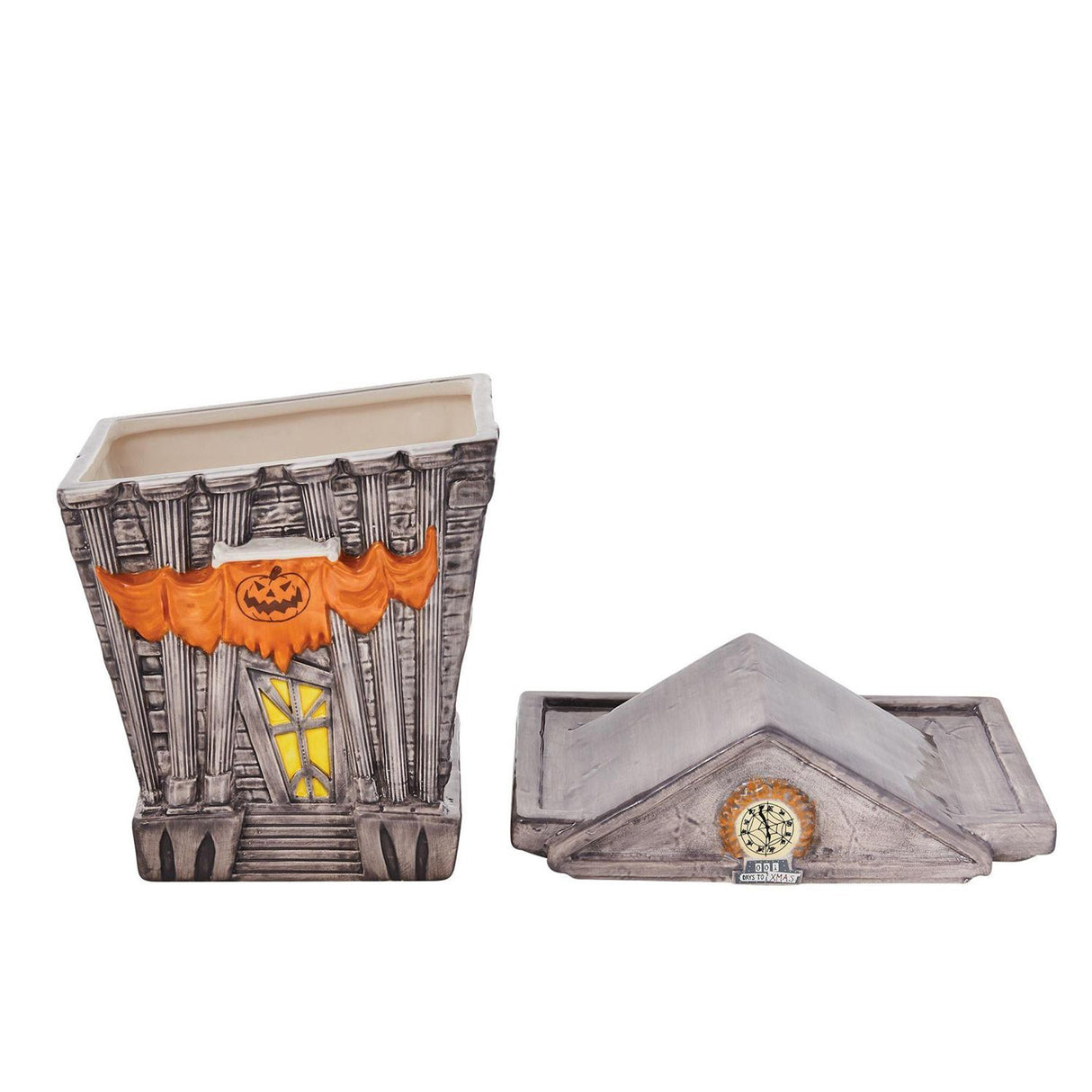 Disney Ceramics  Halloween Town City Hall Cookie Jar