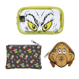 Dr. Seuss The Grinch Travel Cosmetic Bags - Set of 3