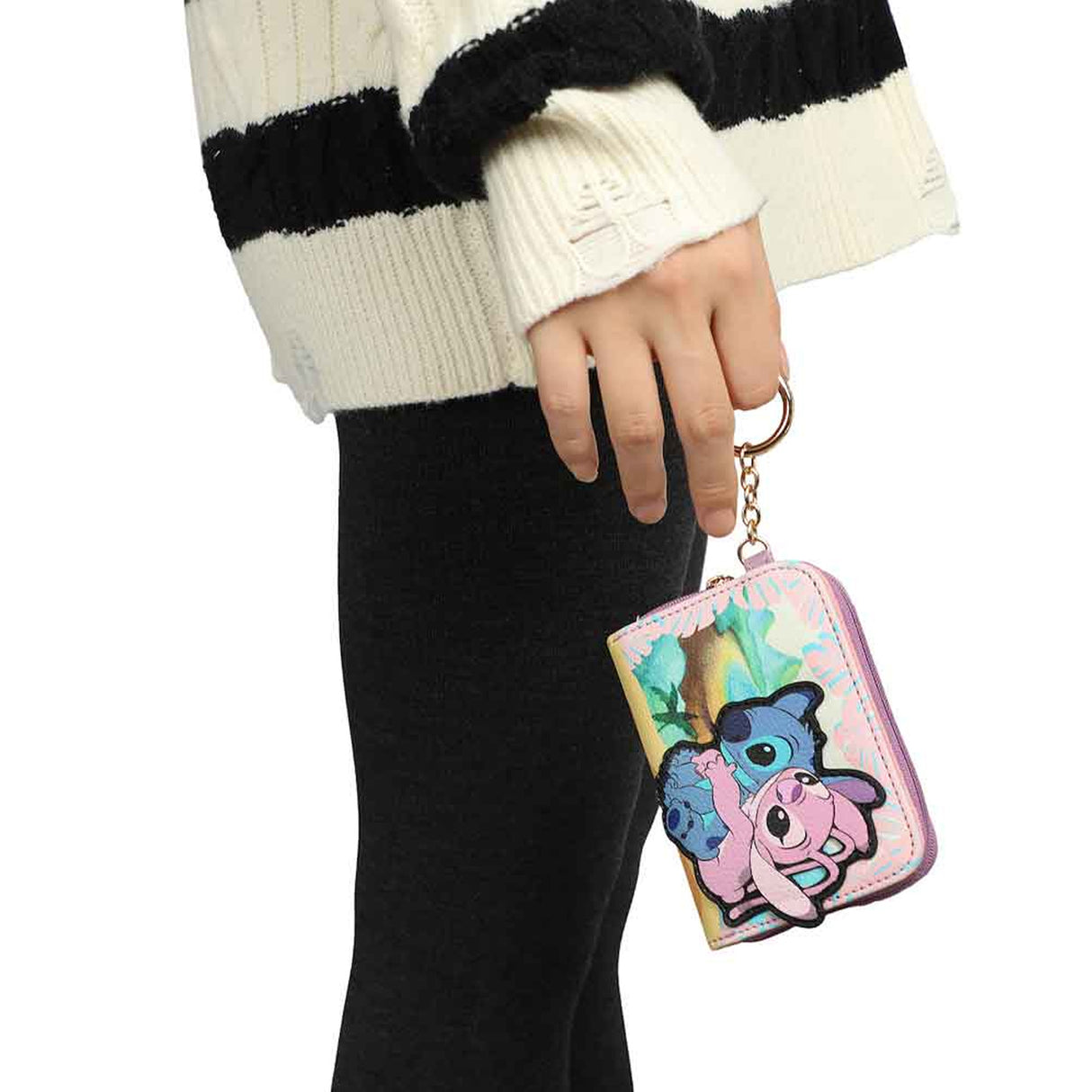 Disney Stitch & Angel Mini Zip Around Wallet