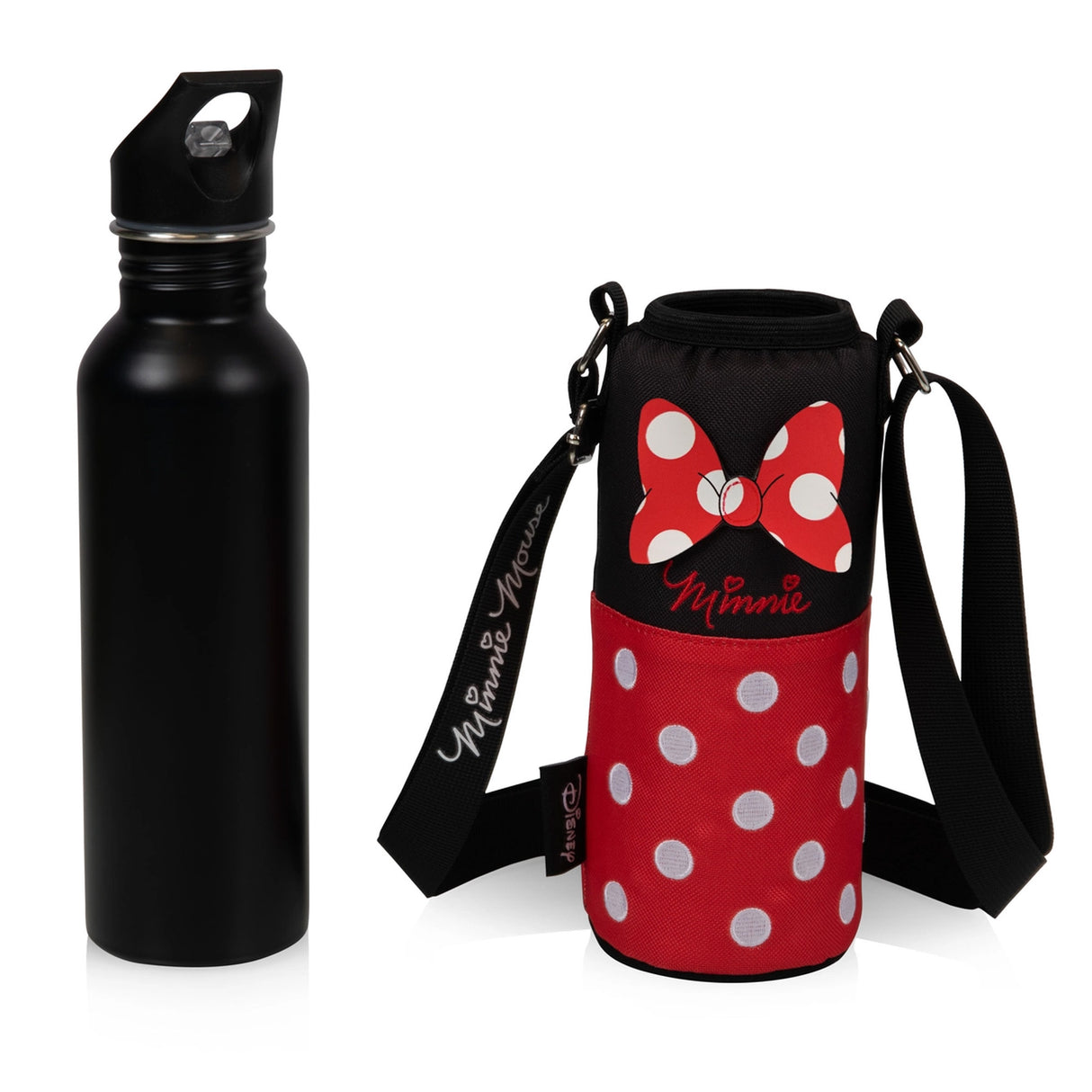 Disney Minnie Mouse Bottle Cooler Tote with Water Bottle