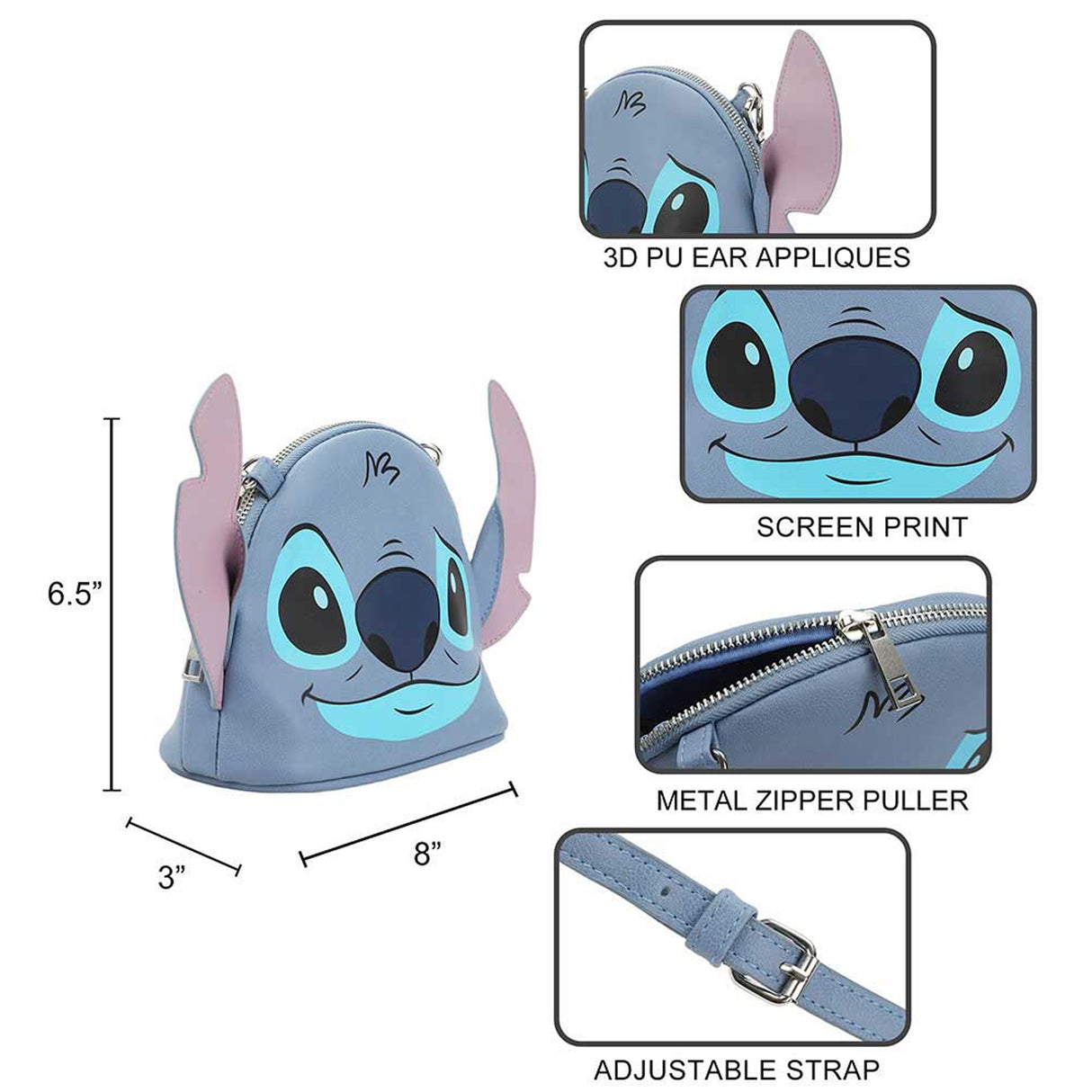 Disney Stitch 3D Crossbody