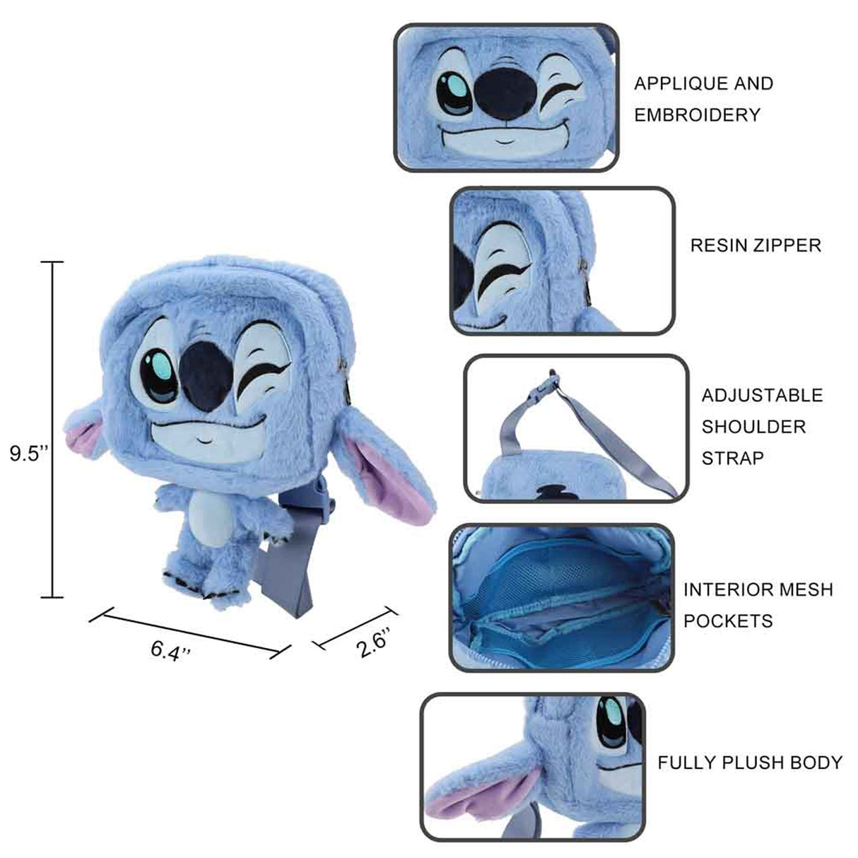 Disney Stitch Festie Bestie Crossbody