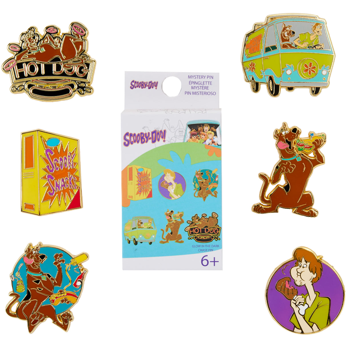 Scooby-Doo Snacks Mystery Box Pin