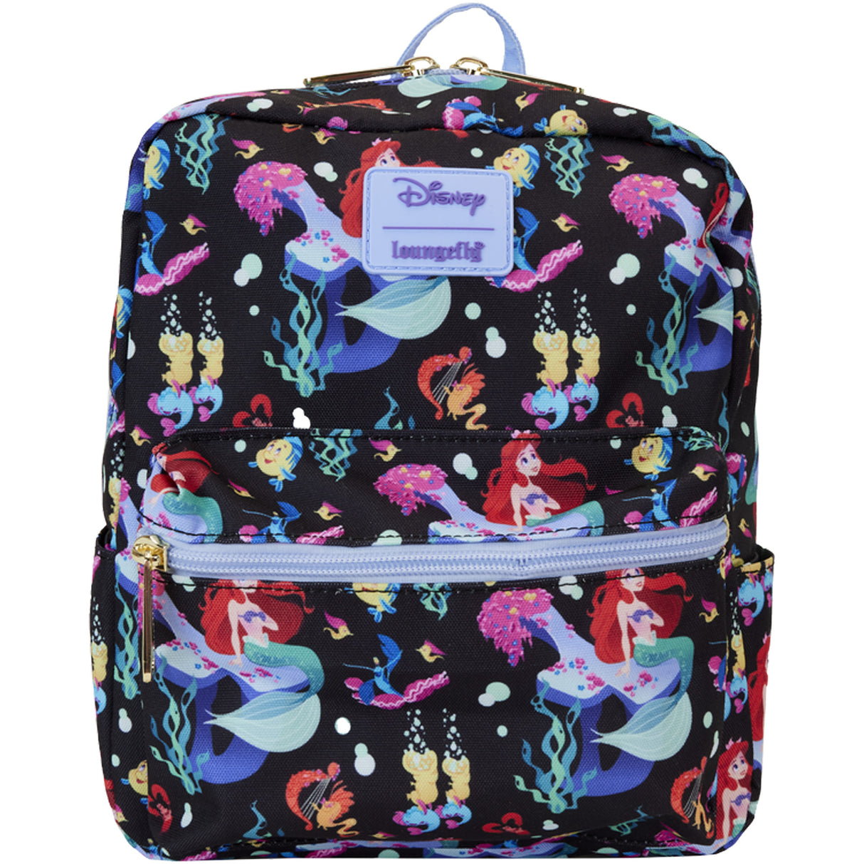 The Little Mermaid 35th Anniversary Life is the Bubbles All-Over Print Nylon Square Mini Backpack