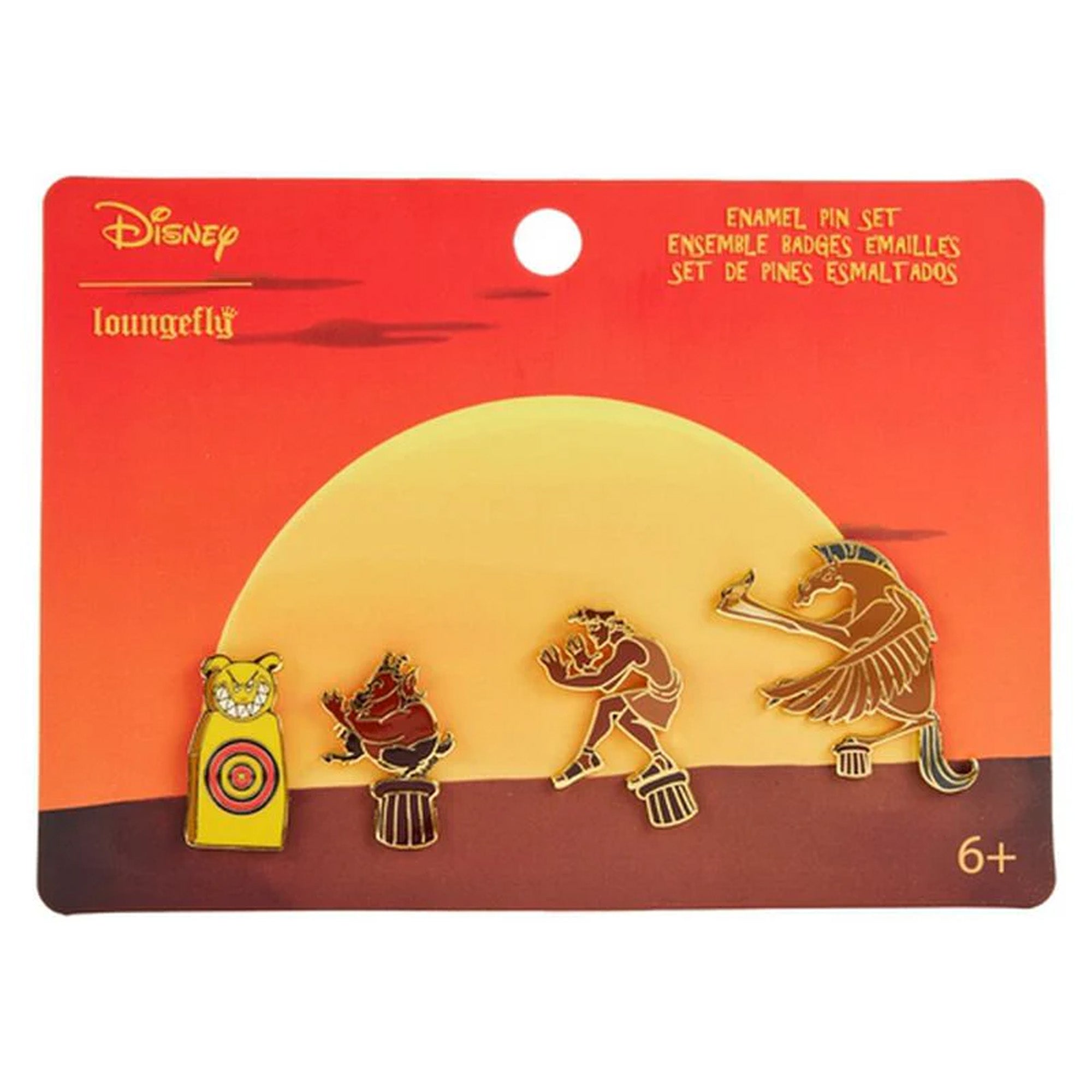 Loungefly Disney Hercules 25th Anniversary 4 Pc Pin Set