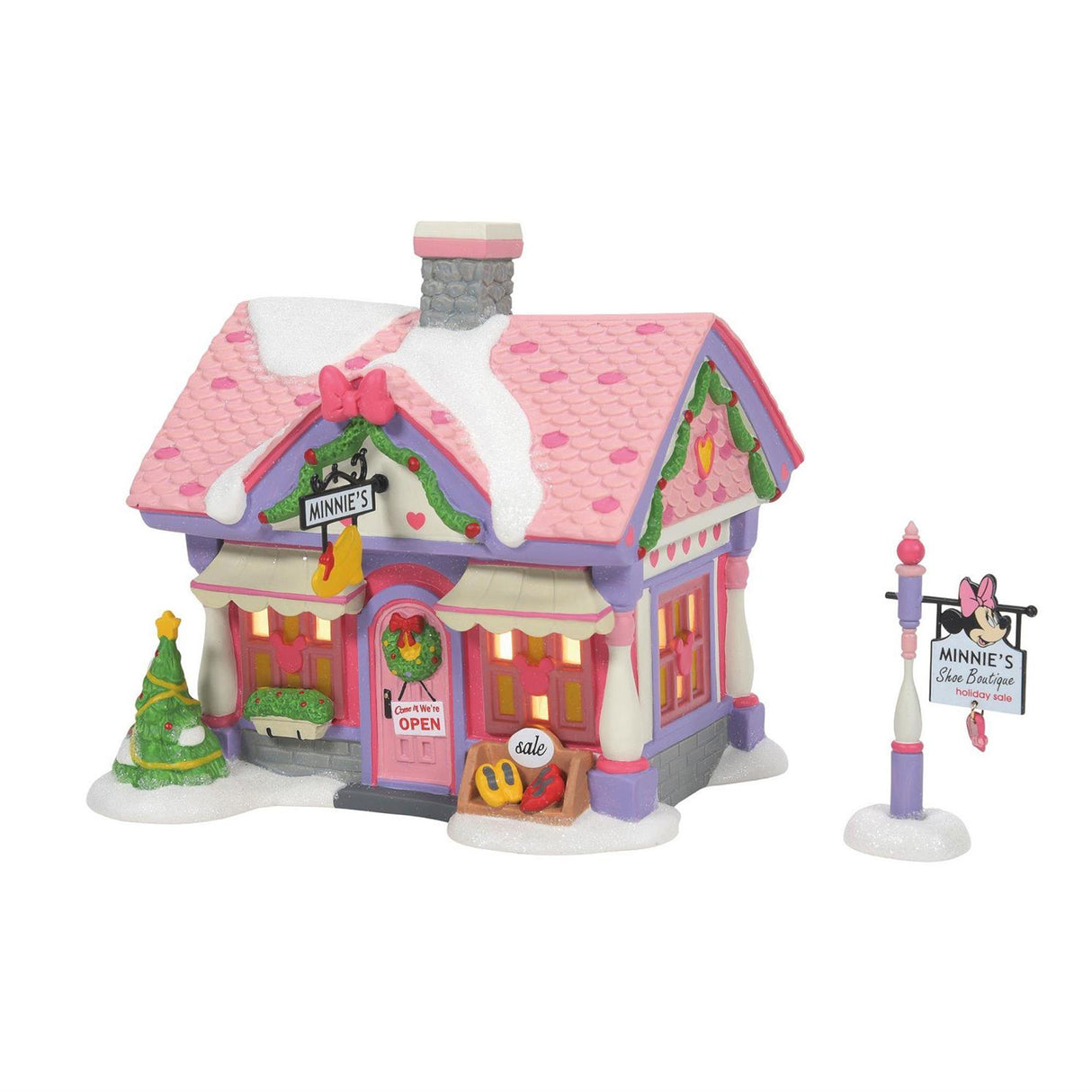 Department 56 - Disney Light-Up "Minnie's Shoe Boutique" Figurine