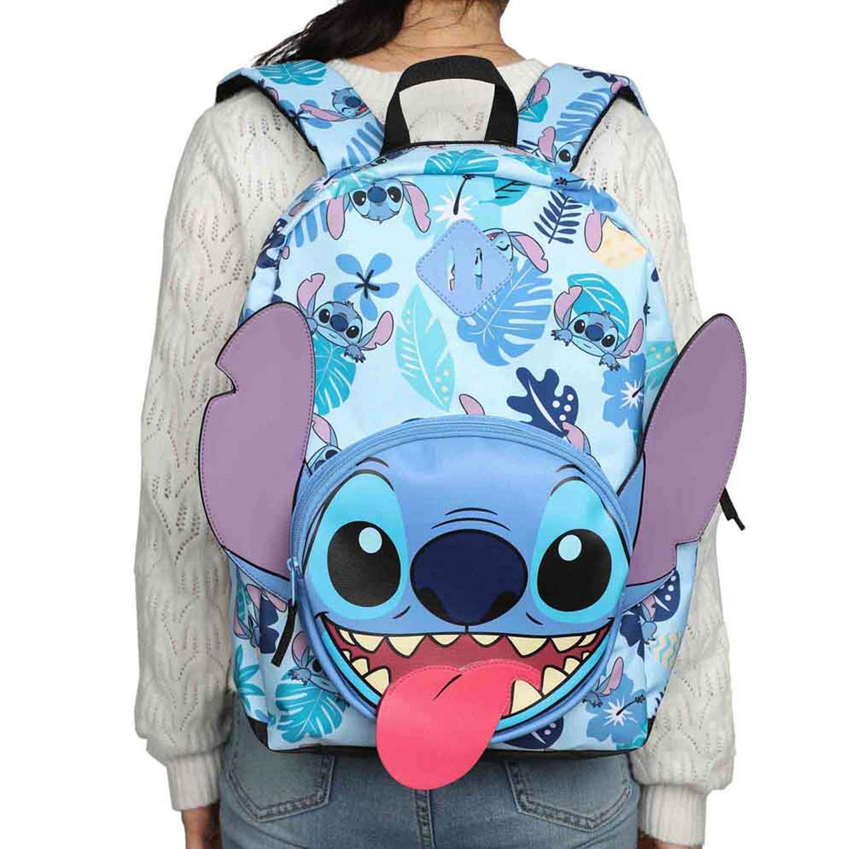 Disney Stitch Big Face 3D Backpack