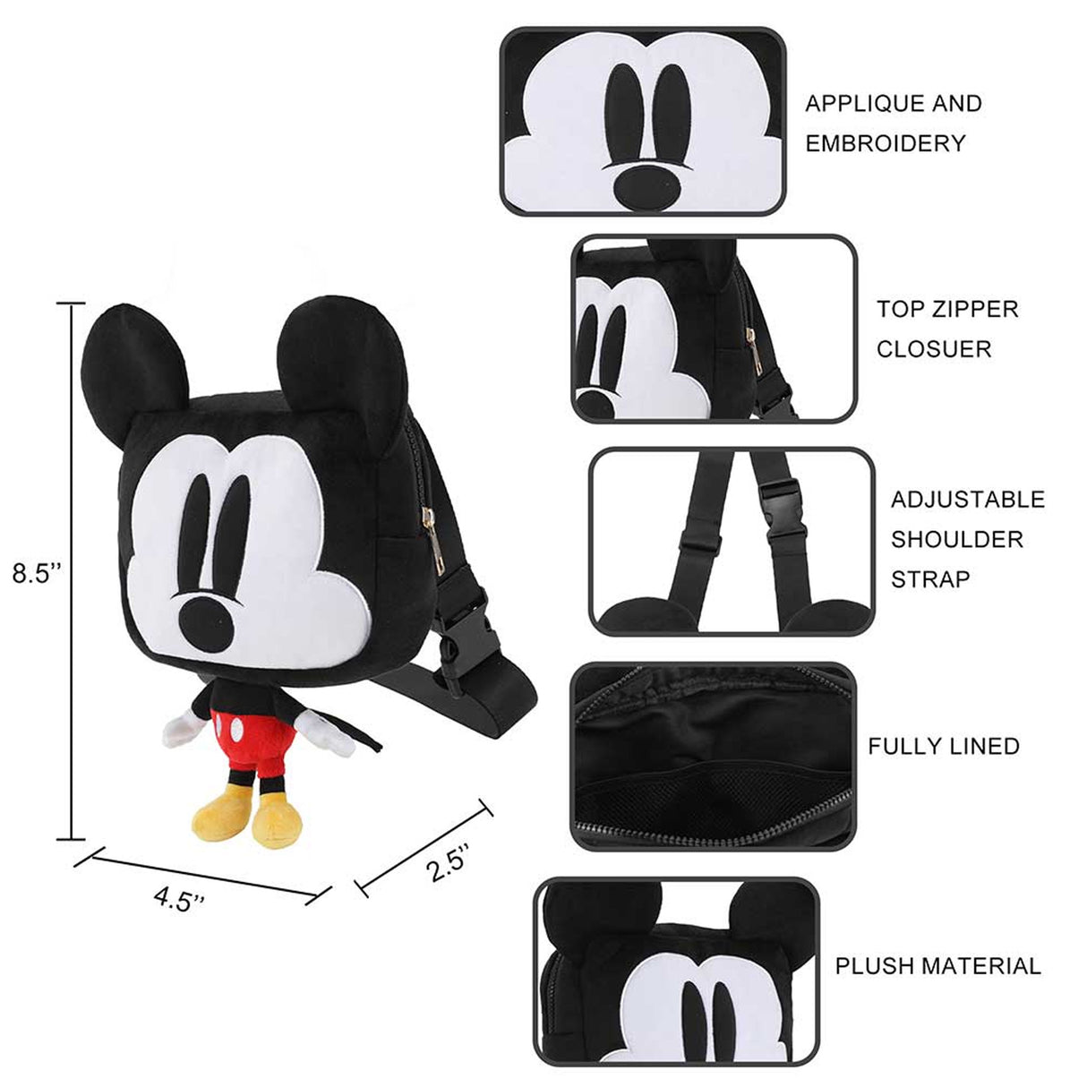 Disney Mickey Mouse Festie Bestie Crossbody