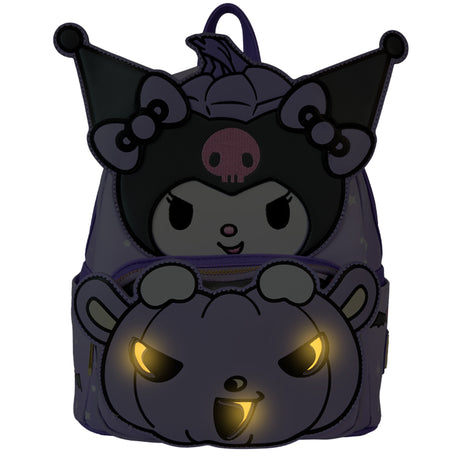 Sanrio Kuromi Pumpkin Light Up Glow Mini Backpack