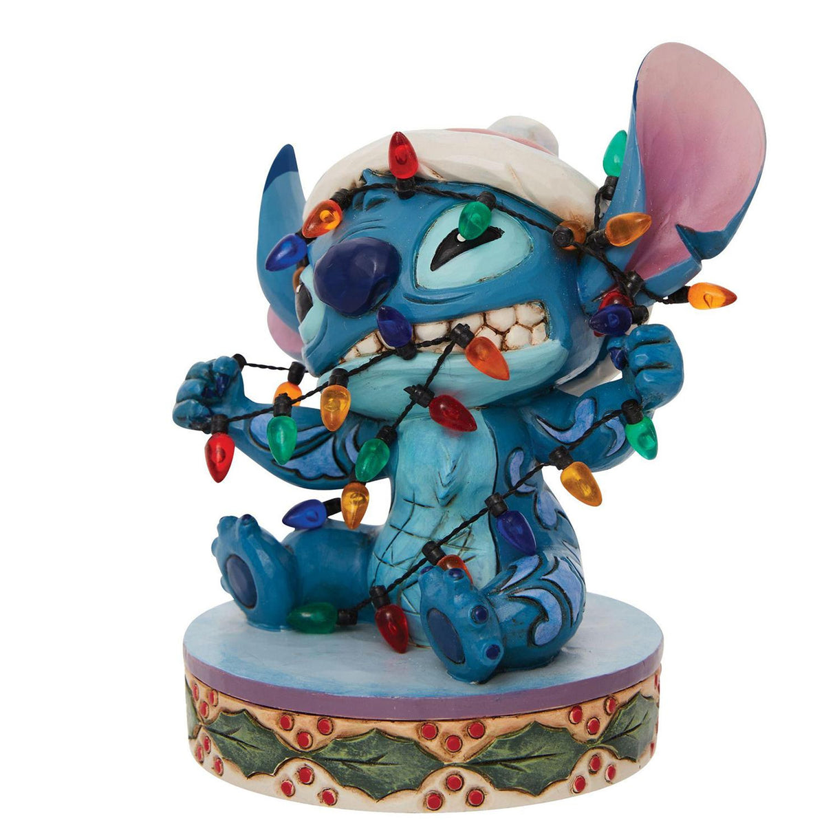 Disney Traditions - Stitch Wrapped in Lights Figurine