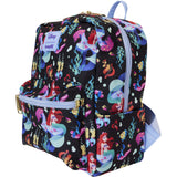 The Little Mermaid 35th Anniversary Life is the Bubbles All-Over Print Nylon Square Mini Backpack