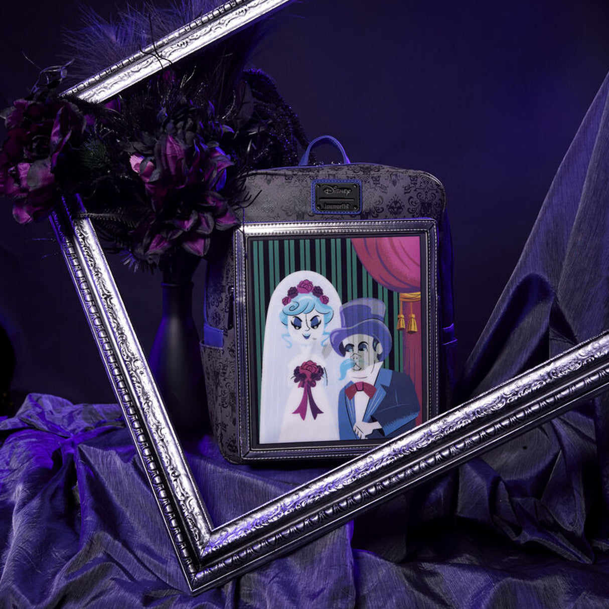 Haunted Mansion The Black Widow Bride Portrait Lenticular Mini Backpack