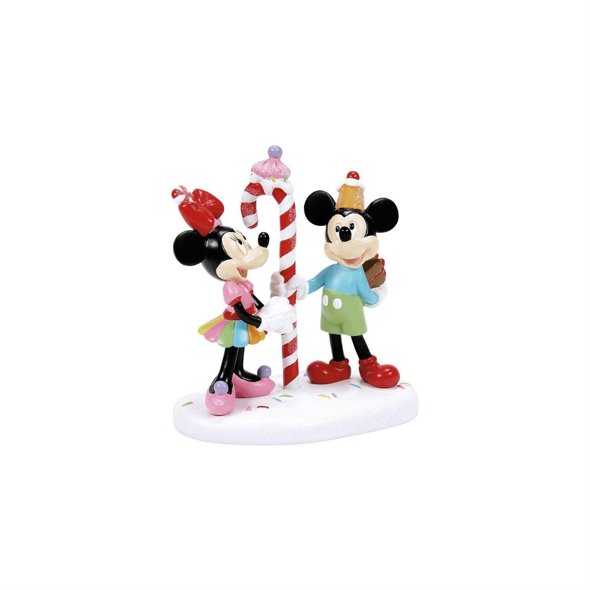 Department 56 - Disney Village Mickey & Minnie Share A Treat Figurine