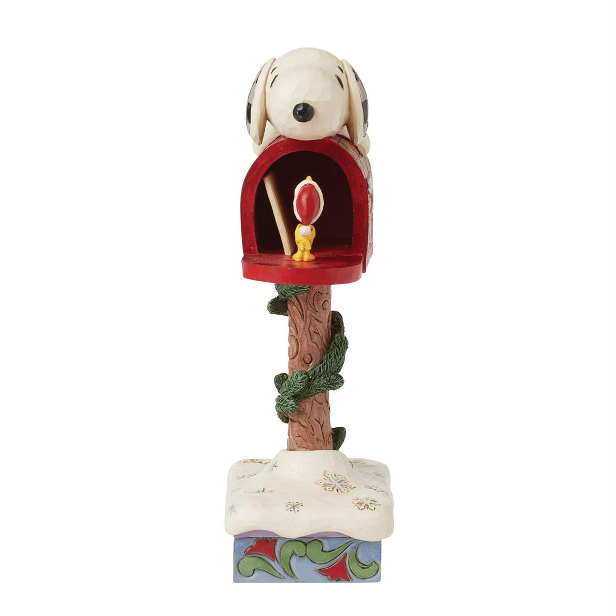 Jim Shore - Peanuts Snoopy & Woodstock Mailbox Figurine