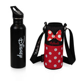 Disney Minnie Mouse Bottle Cooler Tote with Water Bottle