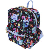 The Little Mermaid 35th Anniversary Life is the Bubbles All-Over Print Nylon Square Mini Backpack