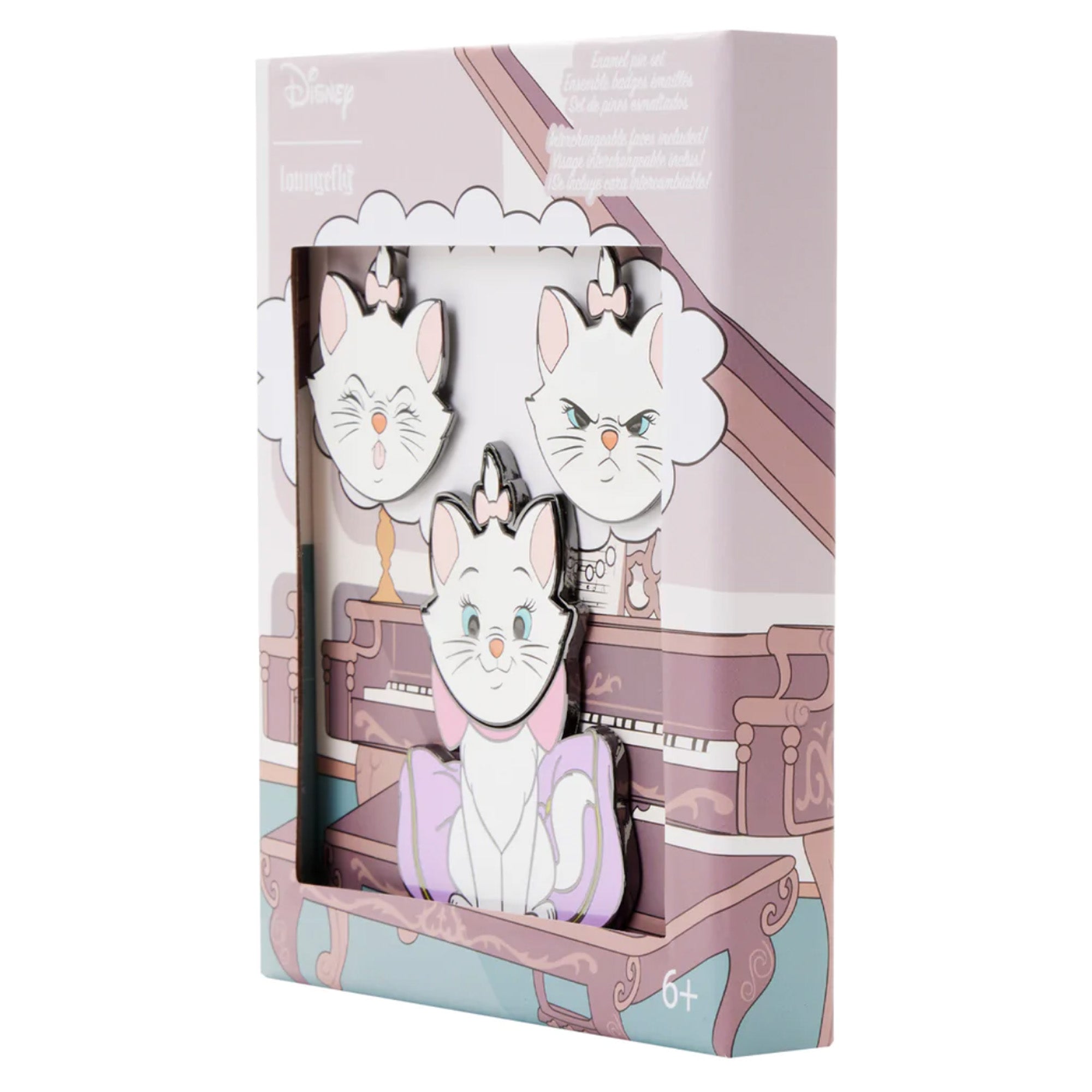 Loungefly Disney Marie Mixed Emotions Pin Set