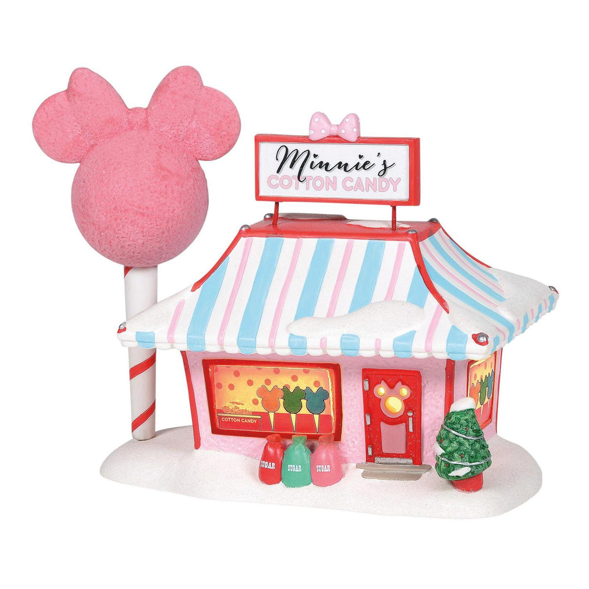 Department 56 - Minnie's Cotton Candy Shop Light-Up Figurine