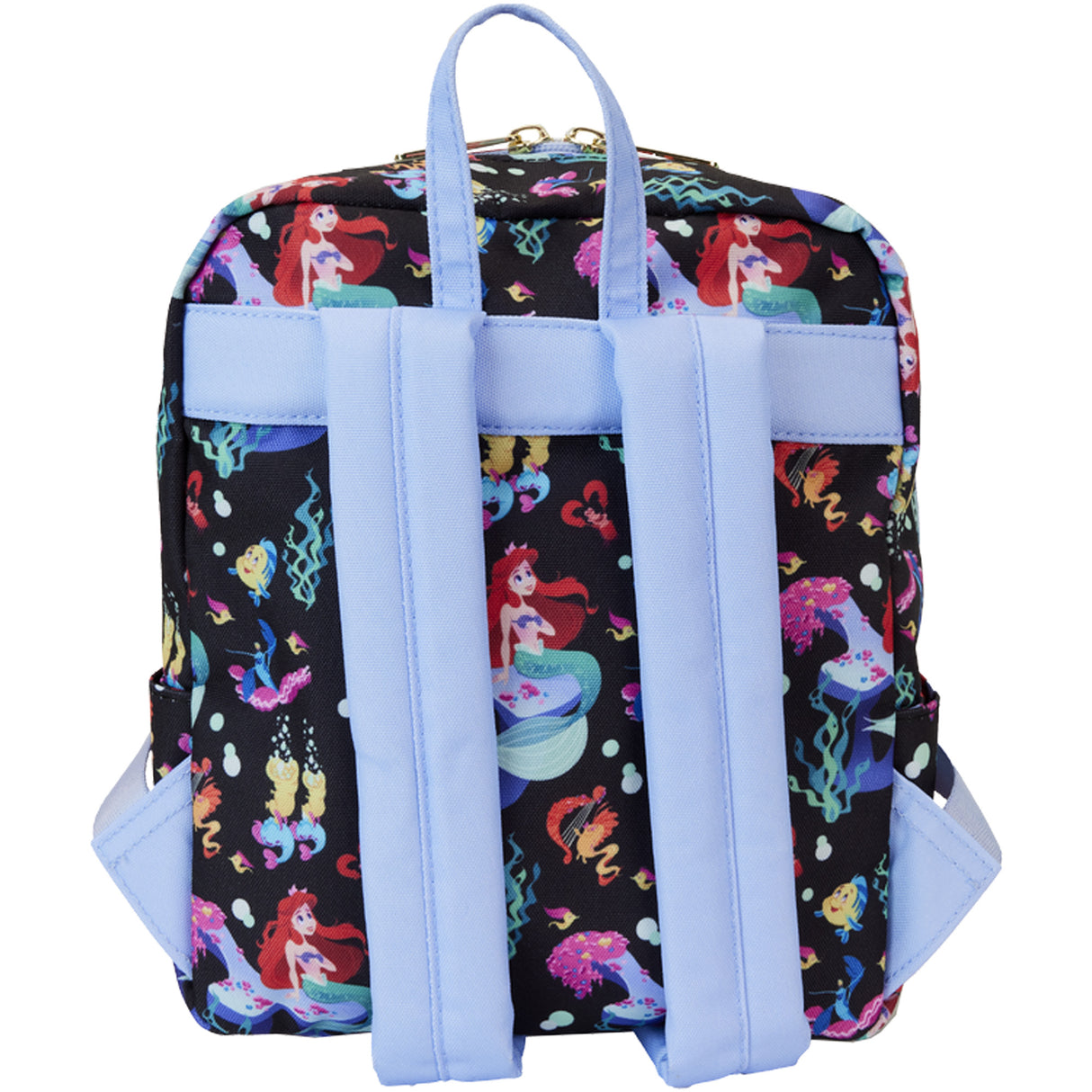 The Little Mermaid 35th Anniversary Life is the Bubbles All-Over Print Nylon Square Mini Backpack