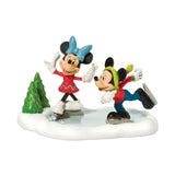 Department 56 - Mickey & Minnie Go Skating Figurine