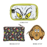 Dr. Seuss The Grinch Travel Cosmetic Bags - Set of 3