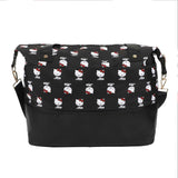 Hello Kitty AOP Black Travel Duffle Bag