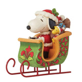 Jim Shore - Snoopy & Woodstock in Sleigh Figurine