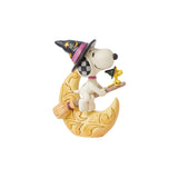 Jim Shore - Peanuts Snoopy Witch with Moon Figurine