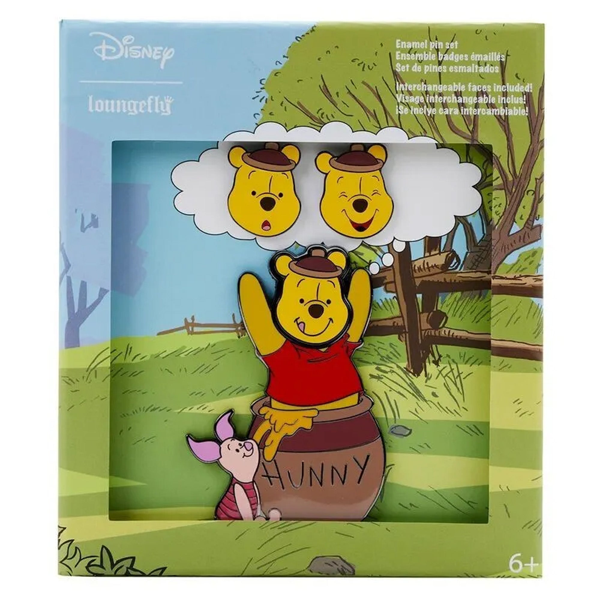 Loungefly Disney Winnie the Pooh Mixed Emotions Pin Set