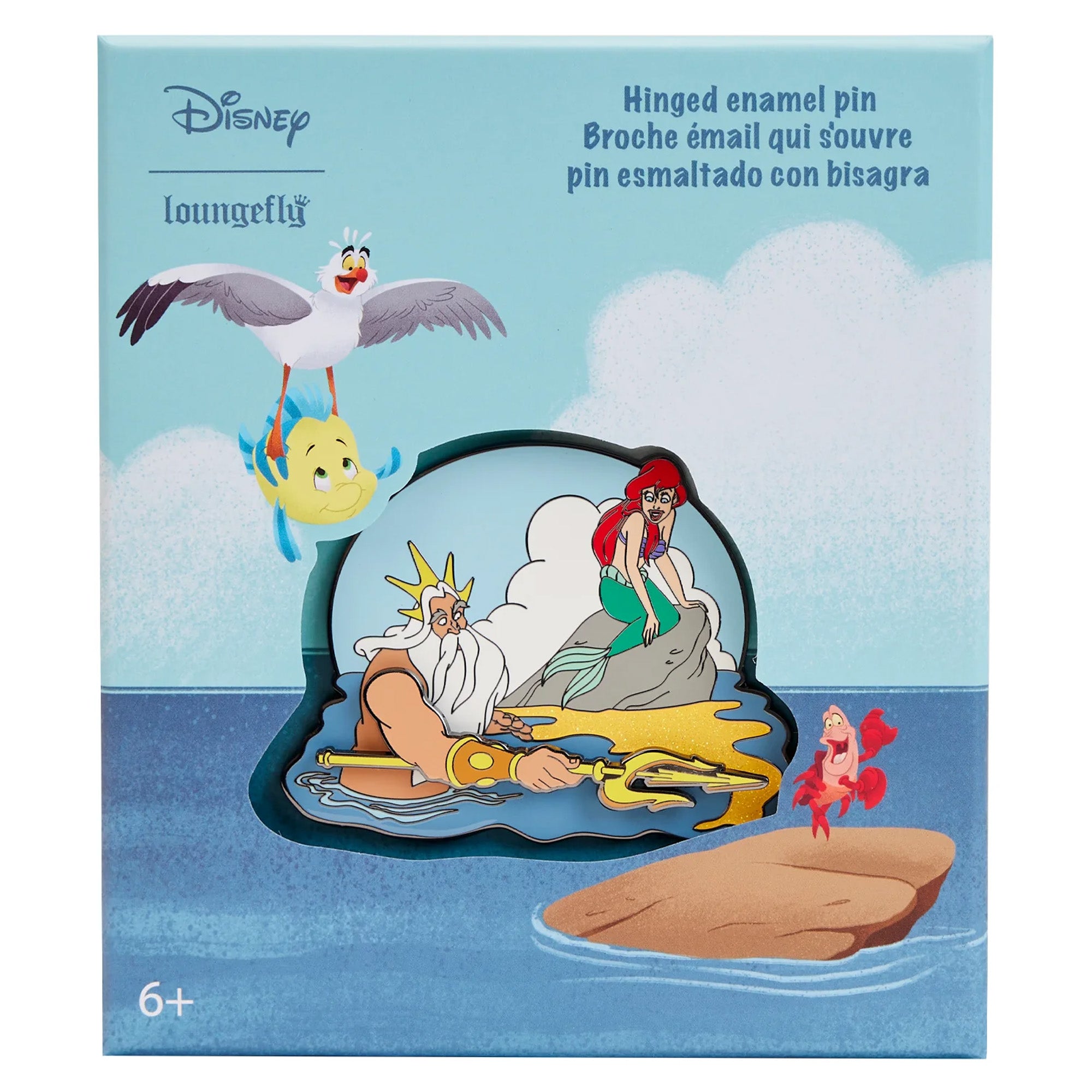 Loungefly Disney The Little Mermaid Tritons Gift 3" Collector's Box Pin Limited Edition