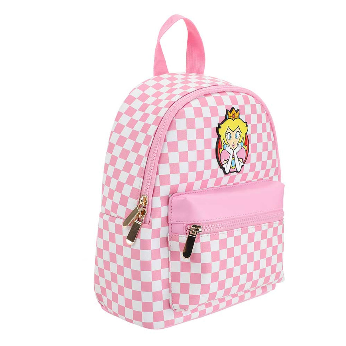 Super Mario Princess Peach Checkered Mini Backpack