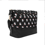 Hello Kitty AOP Black Travel Duffle Bag