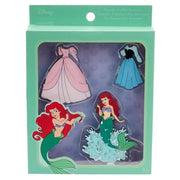 Disney Loungefly The Little Mermaid Princess Ariel Paper Doll Pin Set