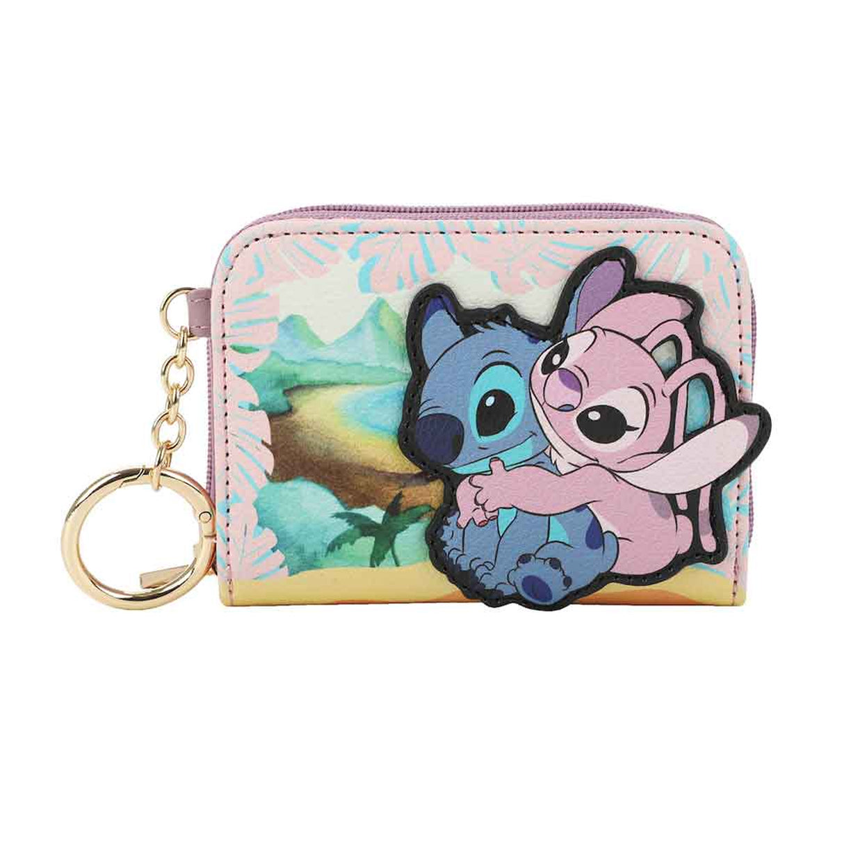 Disney Stitch & Angel Mini Zip Around Wallet