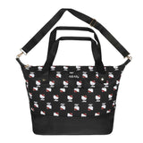 Hello Kitty AOP Black Travel Duffle Bag